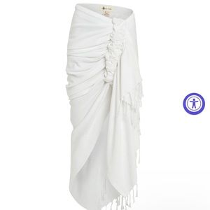 Just Bee Queen Tulum Skirt in white sold out in this size!